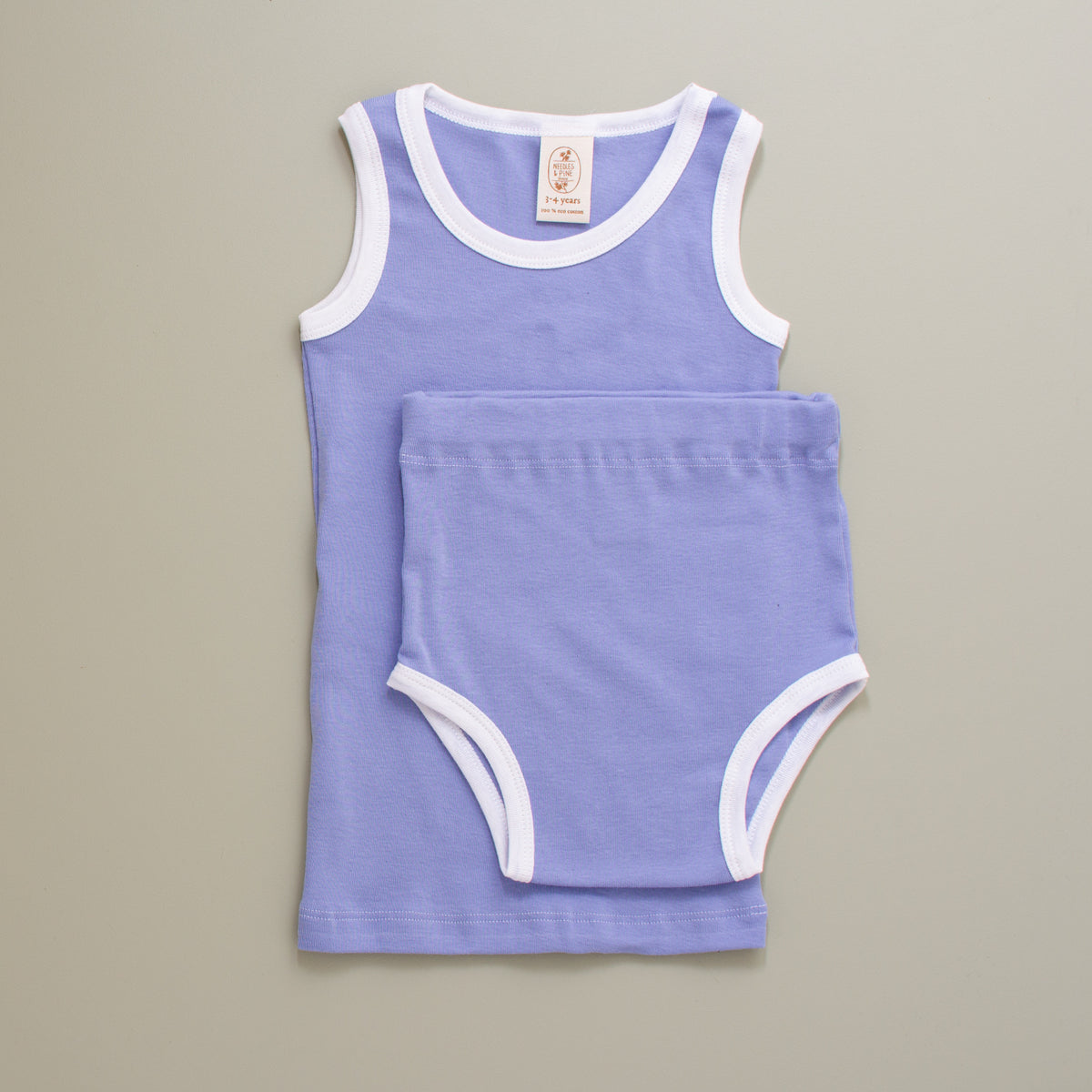 Children's Unisex Underwear Tank, Cream & Oat – Needles & Pine Studio
