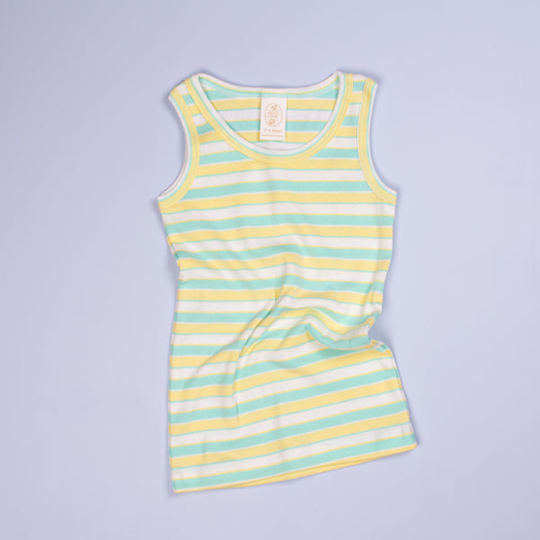 Children's Unisex Tank, Mint & Lemon Sorbet