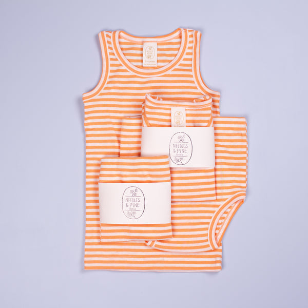 Children's Unisex Underwear Tank, Clementine & Snow