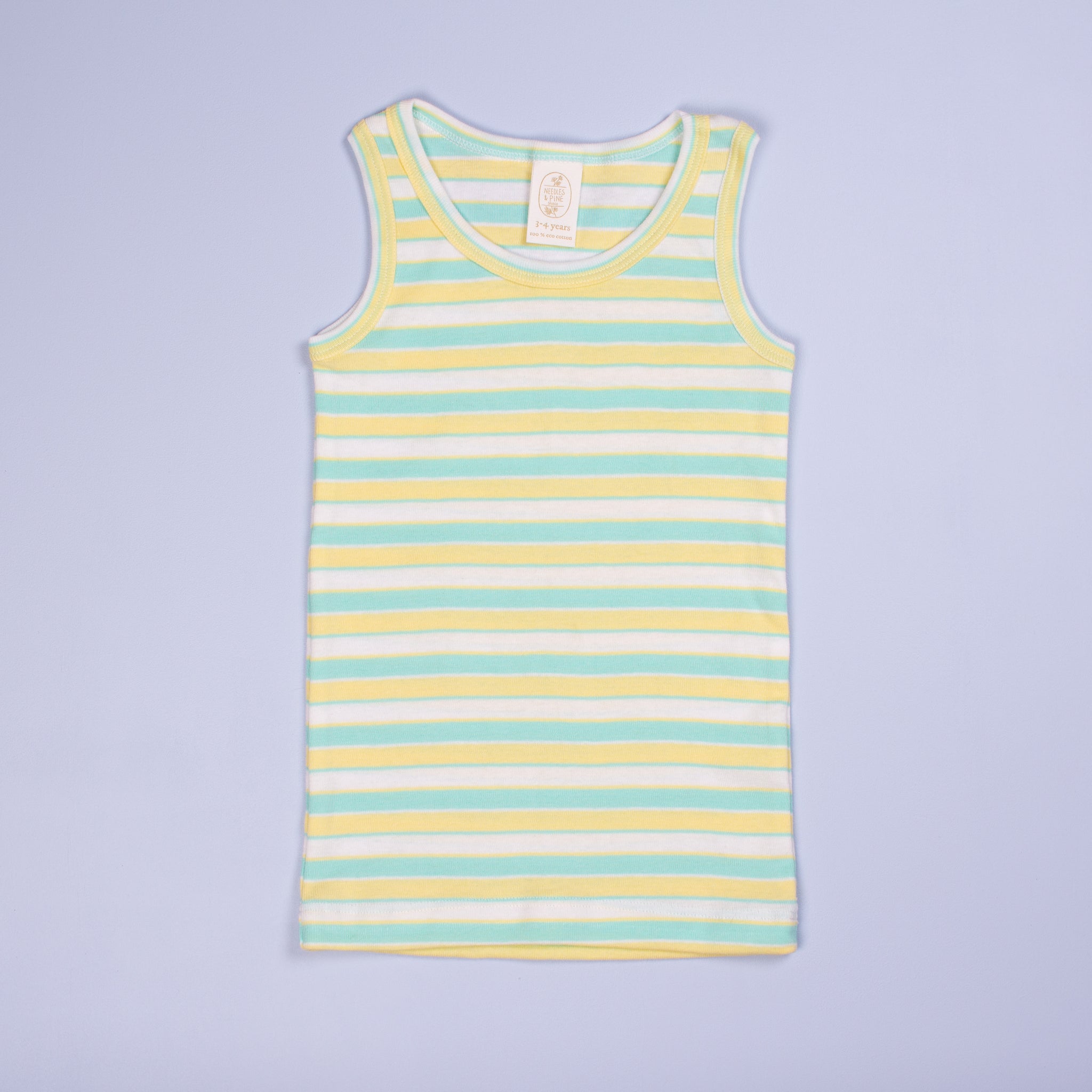 Children's Unisex Tank, Mint & Lemon Sorbet