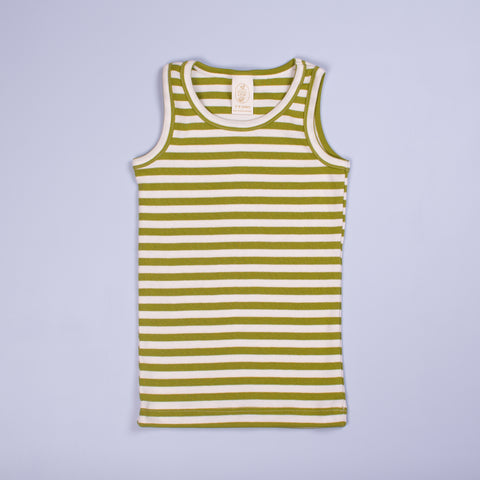 Children's Unisex Tank, Olive & Snow