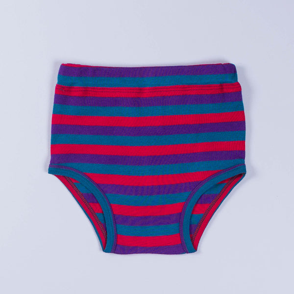 Children's Unisex Unders, Teal, Apple & Plum
