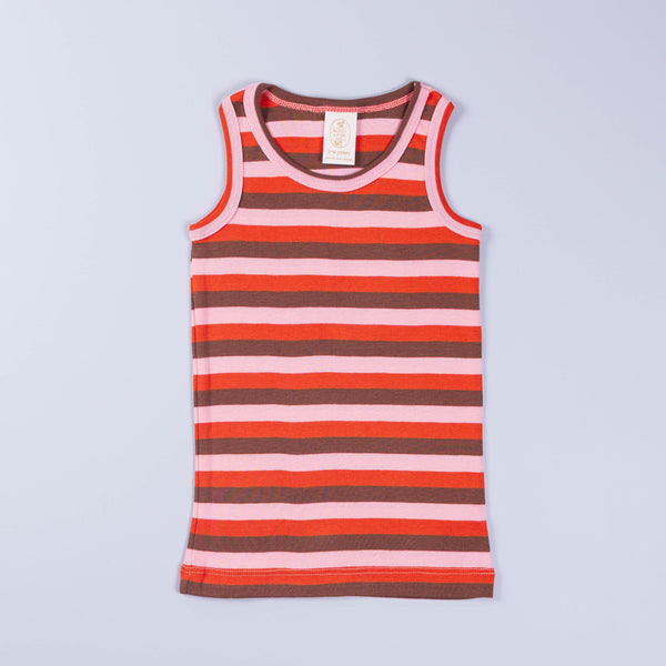 Children's Unisex Tank, Peach, Chocolate & Carrot