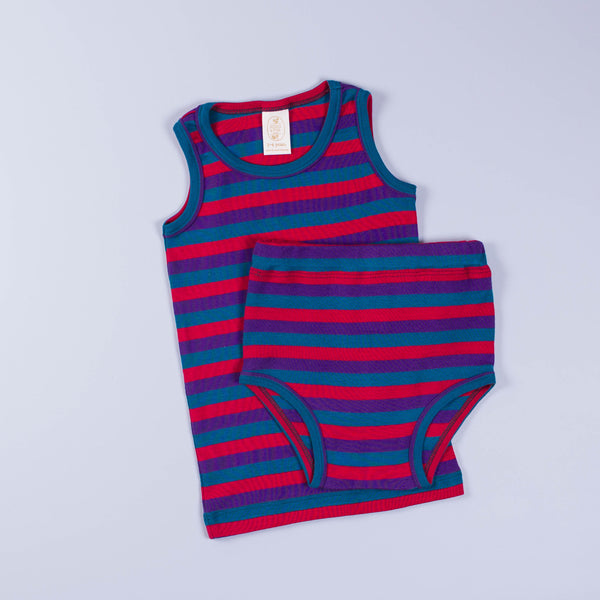 Children's Unisex Unders, Teal, Apple & Plum