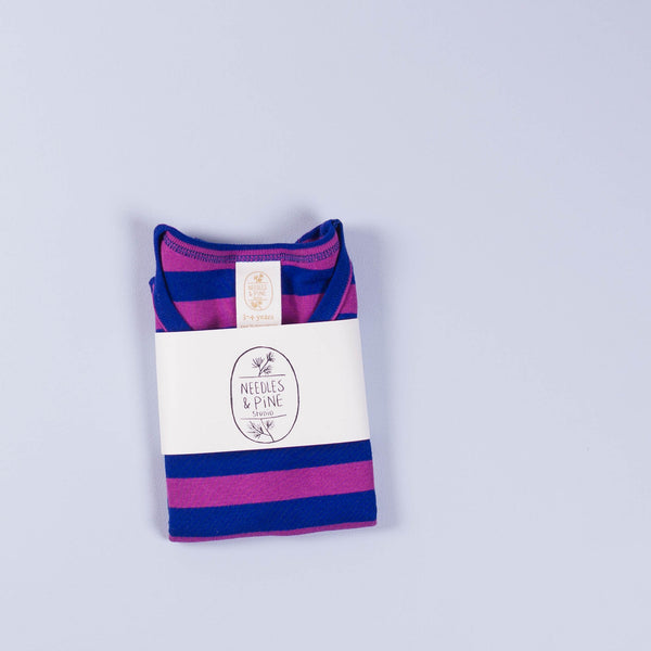 Children's Unisex Tank, Fuchsia & Cobalt