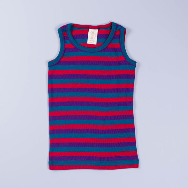Children's Unisex Tank, Teal, Apple & Plum
