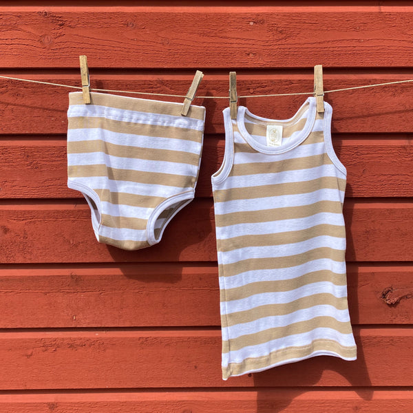Children's Unisex Underwear Tank, Peanut & Snow