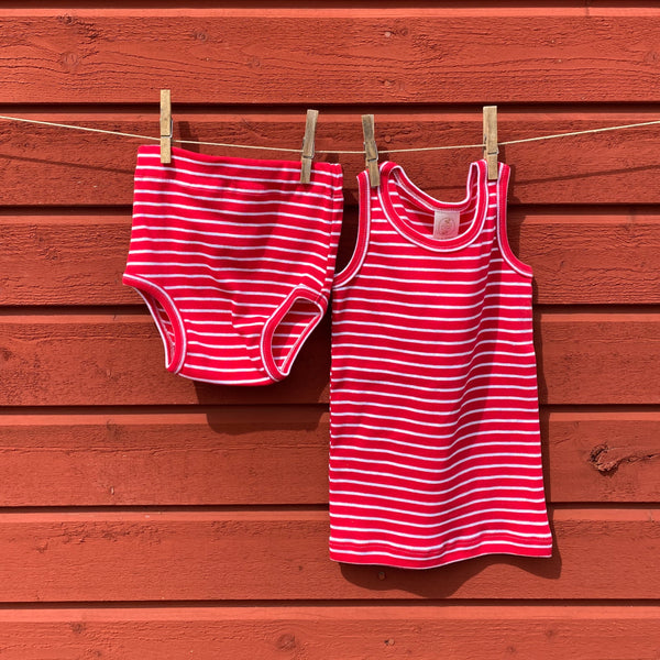 Children's Unisex Underwear Tank, Poppy & Snow