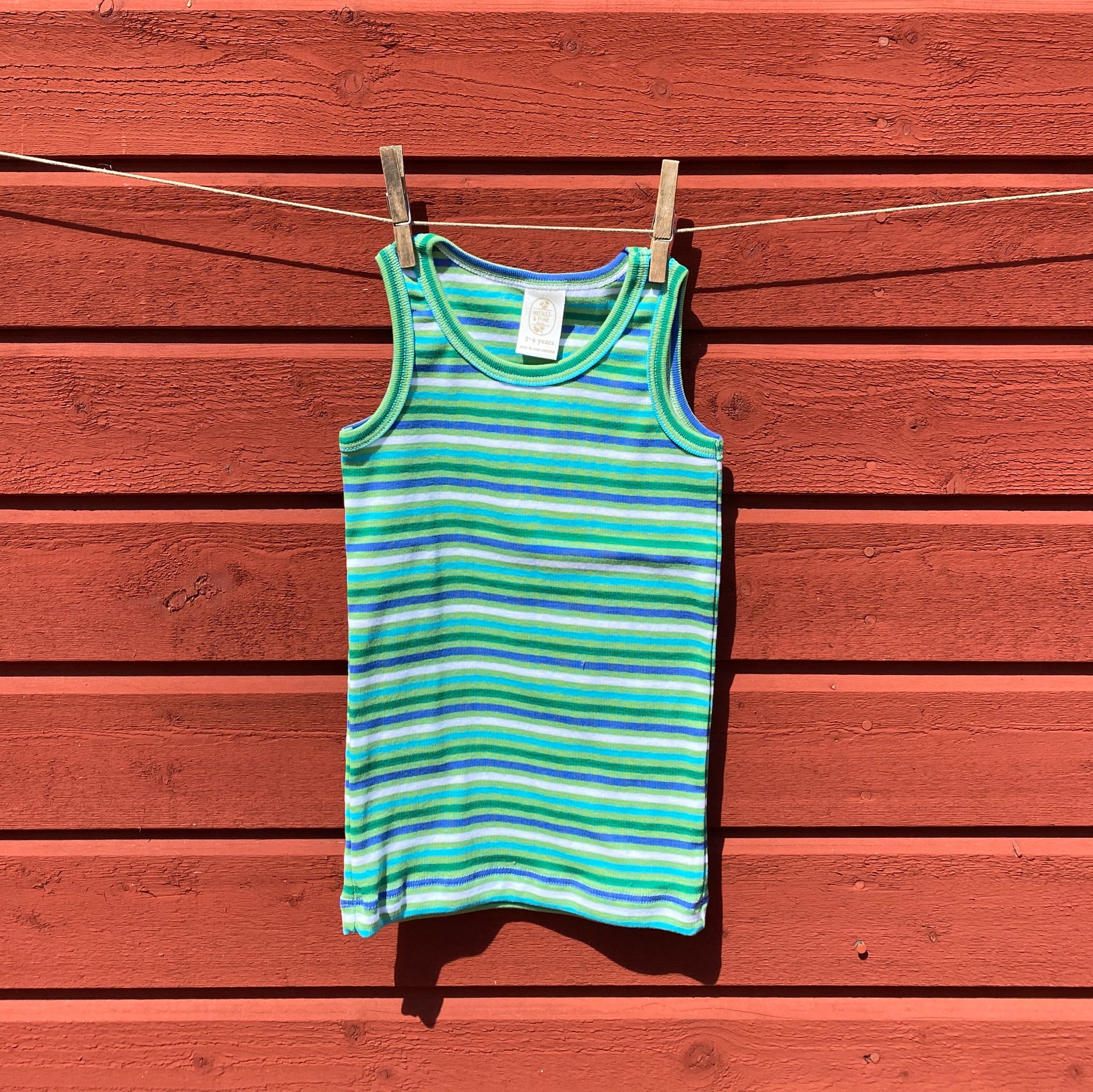 Children's Unisex Underwear Tank, Spring Multistripe