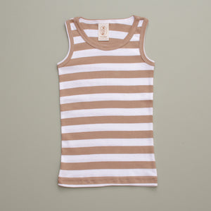 Children's Unisex Underwear Tank, Peanut & Snow Stripe