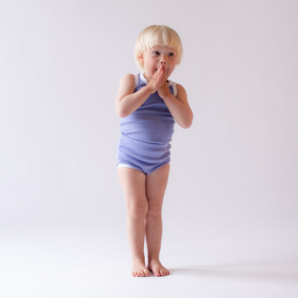 Children's Unisex Underwear Tank, Cream & Oat – Needles & Pine Studio